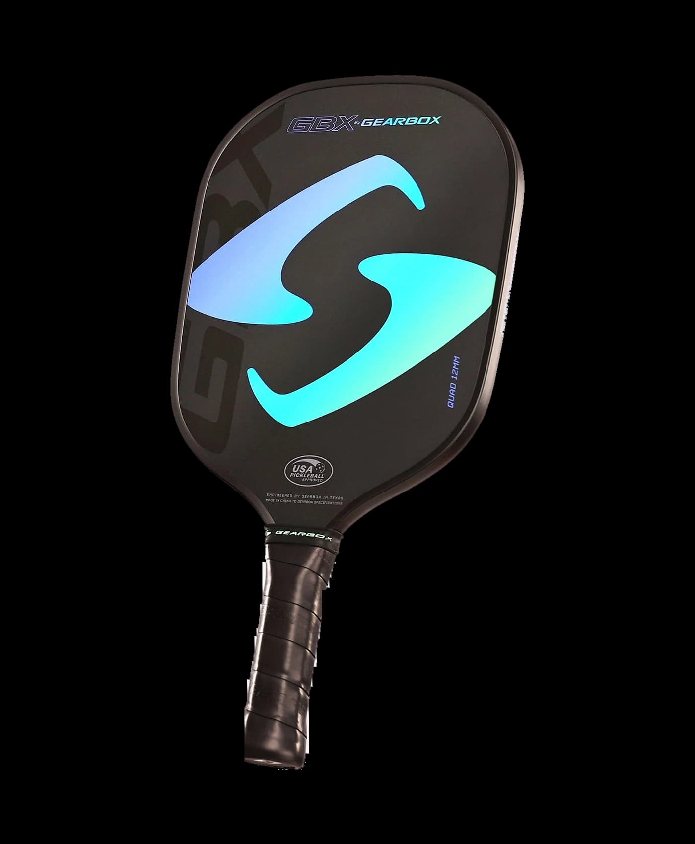 Gearbox GBX12 -Quad 12mm pickleball paddle