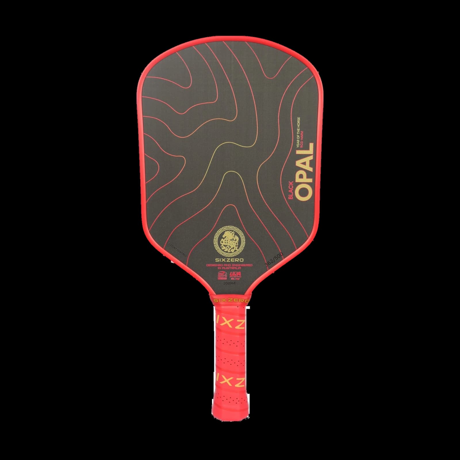 Six Zero Black Opal 'Year of the Horse' Edition 14mm pickleball paddle