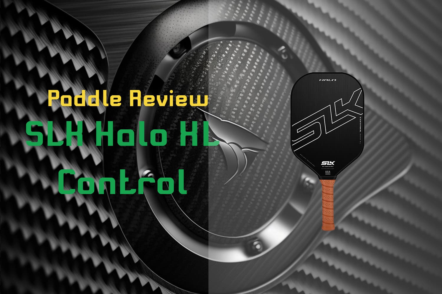 SLK Halo XL Pickleball Paddle Control