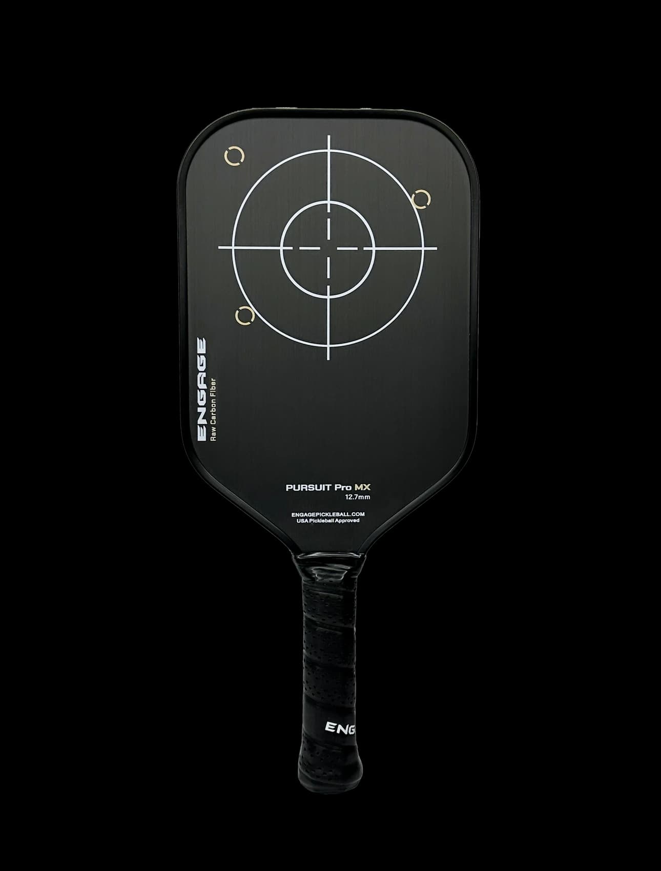 Engage NEW GRAPHIC. Pursuit Pro MX 12.7 | Raw Carbon Fiber pickleball paddle