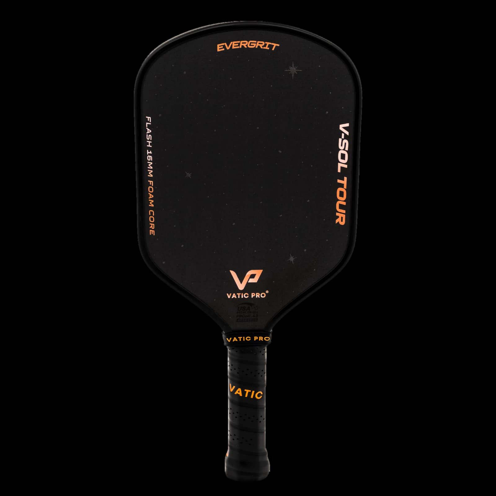 Vatic Pro V-Sol Tour with Evergrit (16mm) pickleball paddle